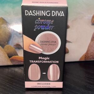 Dashing Diva Rose Gold Chrome Powder Nail Art Magic Transformation 1.5g NEW